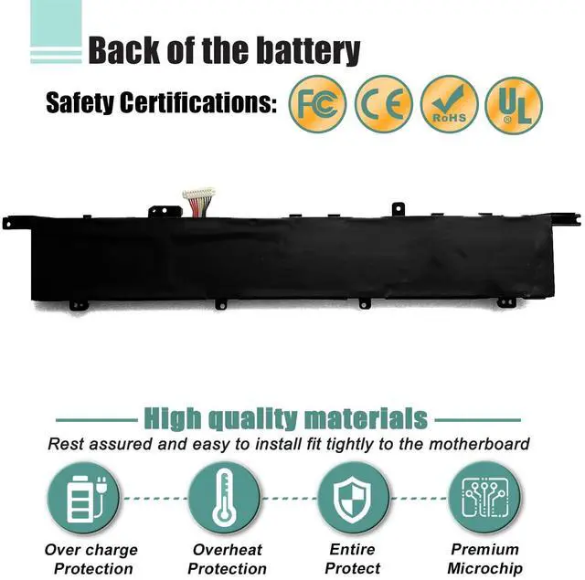 Alt view image 4 of 5 - BOWEIRUI C42N1846-1 C42N1846 Battery Replacement for Asus ZenBook Pro Duo UX581 UX581G UX581GV UX581LV UX581GV-XB94T UX581GV-H2003T BP9901U UX581LV-BP1911U UX581LV-H2014R UX581LV-H2002R 62Wh 15.4V