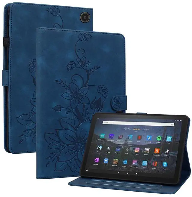 Main image of KEFBWAO Case for Amazon Fire Max 11 Tablet (13th Generation, 2023 Release), Magnetic Clasp Stand Premium PU Leather Cover with Pen Holder for Fire Max 11 Cases, Blue
