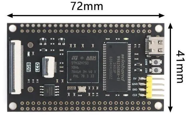 Alt view image 5 of 5 - EC Buying STM32H750XBH6 Board STM32 Development Board 16 bit SDRAM 128K Flash 1M SRAM Learning Board STM32H750 System Board
