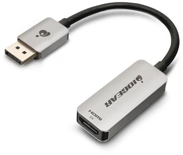 Main image of IOGEAR 8K Active Displayport to HDMI Adapter, HDR10+, HDCP 1.4, HDCP 2.3, DP 1.4, GDPHD8KA
