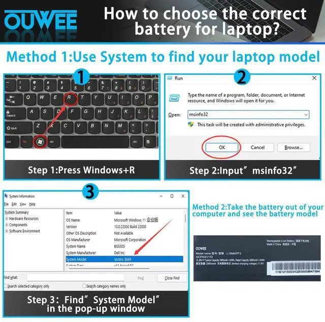 Alt view image 4 of 5 - OUWEE L18M4PF3 Laptop Battery Compatible with Lenovo ideapad S540-14API S540-14IML S540-14IWL C340-14API C340-14IML C340-14IWL Flex-14IML Flex-14IWL Series L18M4PF4 L18C4PF3 L18C4PF4 15.36V 45Wh
