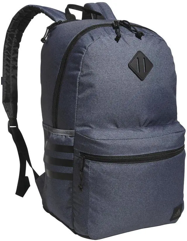 Main image of adidas 3-Stripe Classic Backpack for Men and Women, Bag with Laptop Sleeve, Twill Onix Grey/Black/5.0, One Size