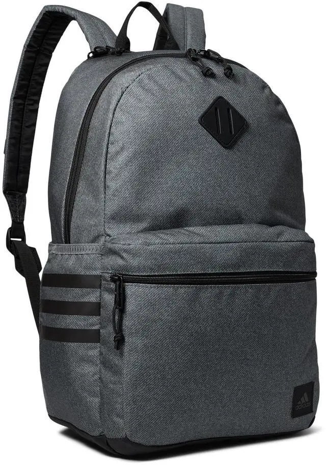 Alt view image 4 of 5 - adidas 3-Stripe Classic Backpack for Men and Women, Bag with Laptop Sleeve, Twill Onix Grey/Black/5.0, One Size