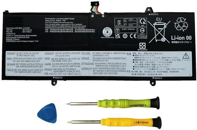 Main image of AOMKA L21D4PE1 SB11F29418 5B11F29421Laptop Battery Replacement for Lenovo Yoga 6-13ABR8 83B2 Yoga 6-13ALC7 82UD L21C4PE2 5B11F29411 SB11F29412 L21M4PE2 SB11F29410 5B11F29414 15.52V 59Wh 3815mAh