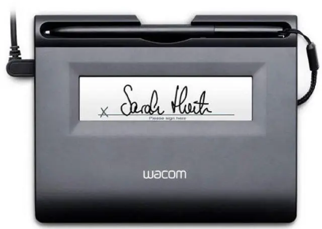 Main image of Wacom Sign & Save Mobile STU-300 4-inch Black Graphics Tablet for Teaching, Drawing, Painting - Windows, macOS