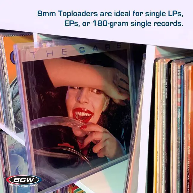 Alt view image 3 of 5 - BCW Vinyl Record Album Topload Holder - 5 Pack | Snug Fit, Protective Storage Case for Vinyl Records | 11MM Slot Depth | Record Storage Accessories | Rigid Plastic Vinyl Record Holders, Clear