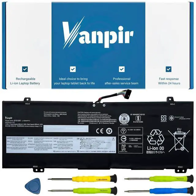 Main image of VANPIR L18M4PF3 45Wh Laptop Battery Replacement for Lenovo ideapad C340-14IML C340-14IWL Flex-14IML Flex-14IWL S540-14API S540-14IML S540-14IWL C340-14API Series L18C4PF3 L18C4PF4 L18M4PF4 15.36V