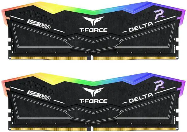 Main image of TEAMGROUP T-Force Delta RGB DDR5 Ram 96GB (2x48GB) 6800MHz PC5-54400 CL36 Desktop Memory Module Ram for 600 700 Series Chipset XMP 3.0 Ready Black - FF3D596G6800HC36DDC01