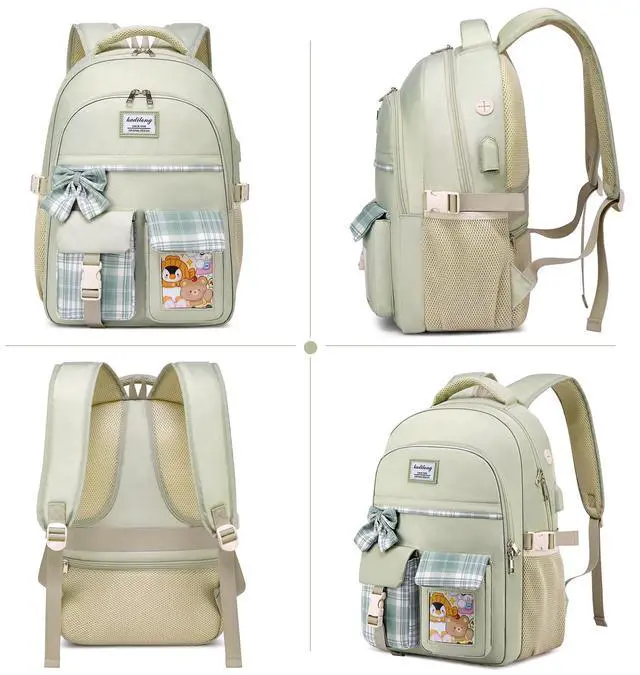 Alt view image 4 of 5 - kadilong School Backpack for Girls,Kids Bookbag for Middle High School,Laptop Backpack Women Mochila para Niñas