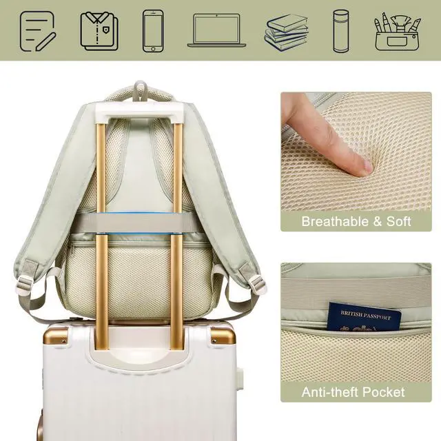 Alt view image 5 of 5 - kadilong School Backpack for Girls,Kids Bookbag for Middle High School,Laptop Backpack Women Mochila para Niñas