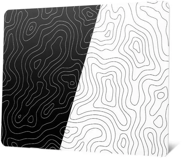 Main image of XVX Glass Mousepad for Gaming, Topographic Hard Gaming Mouse pad, Professional Large Mouse Mat 410mm*310mm, Special Glass Surface with Improved Precision and Speed