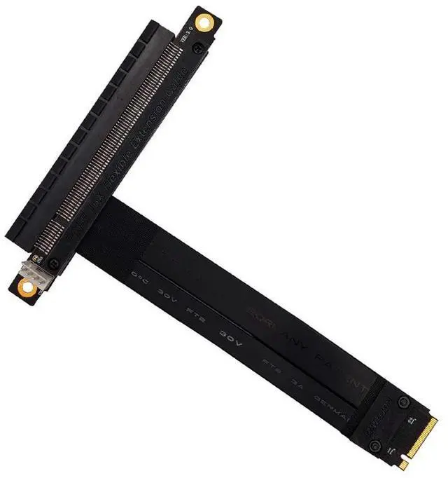Main image of HLT M.2 NGFF NVMe Key M to PCIe 3.0 X16 Extension Cable (180° PCI-E Slot)