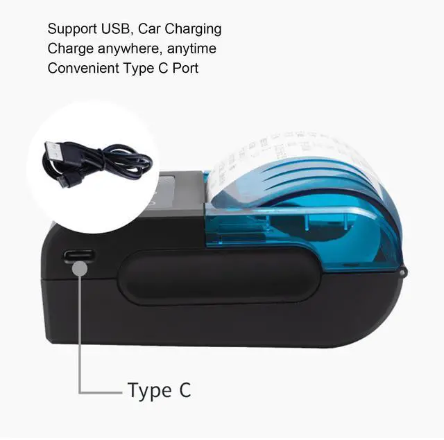Alt view image 3 of 5 - Pocket Inkless Thermal Printer, Mini Portable Photo Printer, Clear HD Picture Quality, Fast Printing Speed, Portable Mini Photo Printer for Home Traveling Office