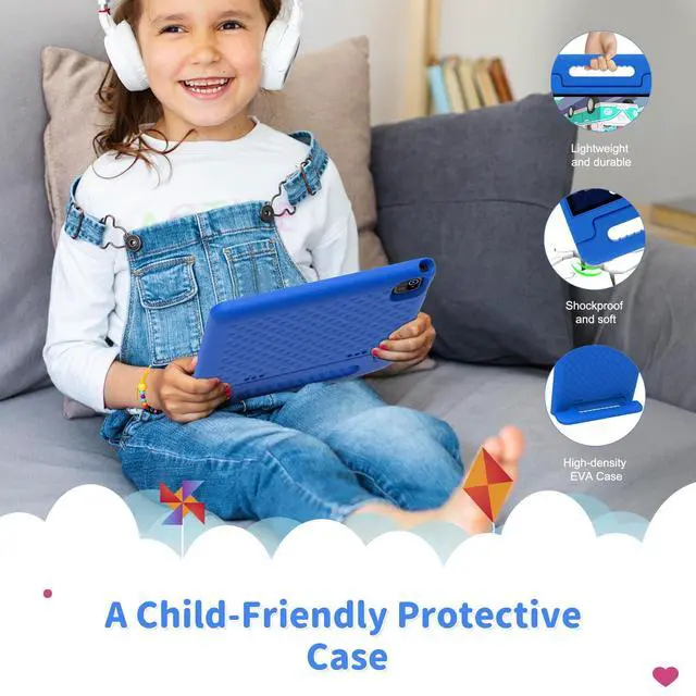 Alt view image 3 of 5 - CFVOCUY 2025 Kids Tablet, 10.1" Kid Tablet with Case, Quad-Core, 32GB Storage (1TB Expand), Pre-Installed Educational Apps and Parental Control, WiFi, for Ages 4-12, Eye Protection Mode