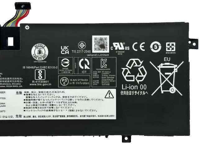 Alt view image 3 of 5 - EPYOBW L21M4PH1 Laptop Battery 75Wh 4833mAh 4-Cell 15.52V Compatible with Lenovo Yoga Slim 9-14IAP7 / Slim 9-14IAP7 Series L21B4PH1 L21C4PH1