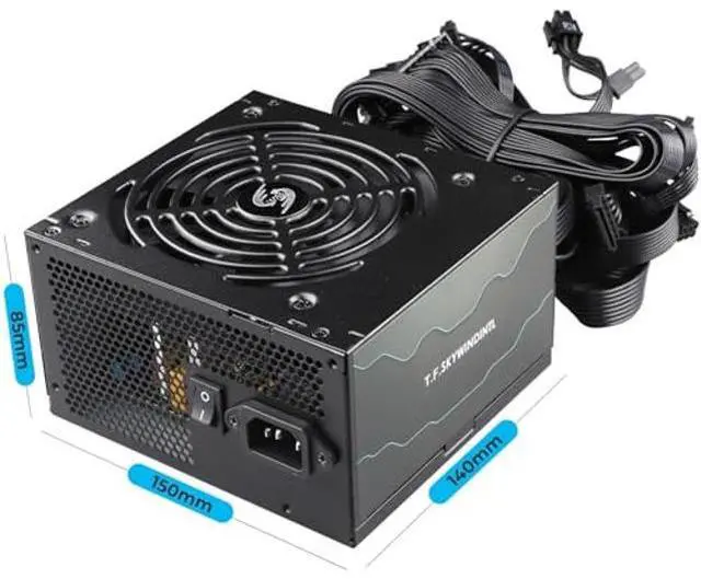 Alt view image 2 of 5 - 850W PSU 80 Plus Bronze Standard ATX Computer Power Supply Non Modular Build-in 125MM Ultra-Quiet FDB Fan with 20+4Pin Motherboard Power for Desktop Gaming PC Server