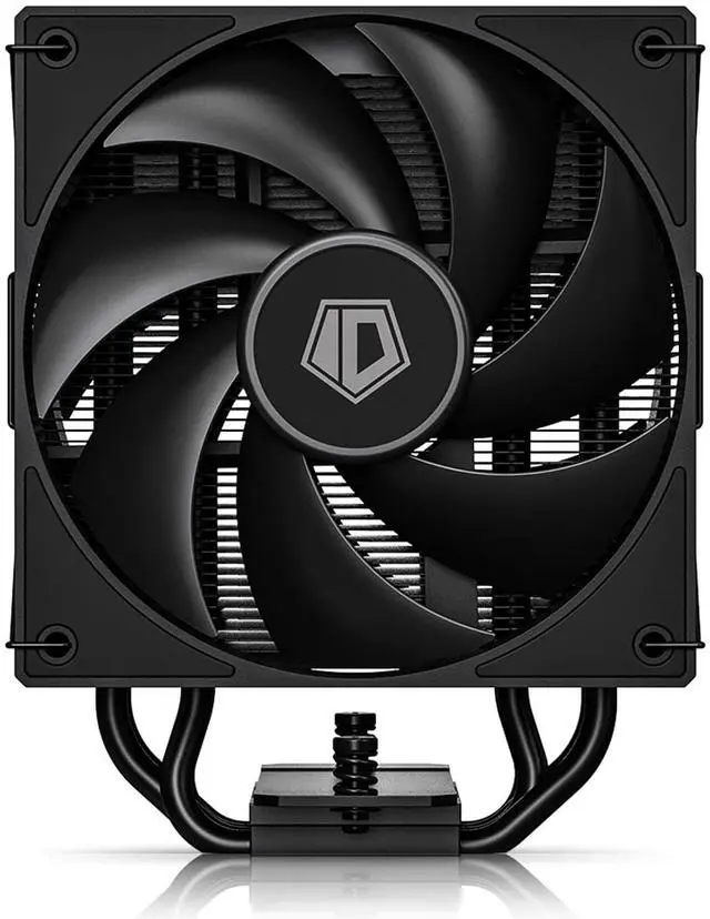 Alt view image 2 of 5 - ID-COOLING FROZN A410 DK CPU Cooler, All-Black Layout Single Tower with 2x120mm FDB Fans in a Push-Pull Configuration, Noninterference with RAM, Compatible with Intel and AMD Latest Sockets