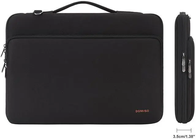 Alt view image 3 of 5 - DOMISO 17.3 Inch Samsung Laptop Bag Cover With Waterproof Notebook, Shockproof Sleeve Case Shoulder Bag - Protective Cover for Dell, Lenovo IdeaPad 321 - Black
