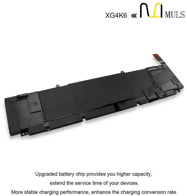 Alt view image 5 of 5 - 97Wh XG4K6 Laptop Battery Replacement for Dell XPS 17 9700 9710 9720 9730, 17-9700-D1741S 17-9700-D1761TS, Precision 5750 5760 5770 Series 01RR3 0F8CPG F8CPG OF8CPG 5XJ6R KVPMY KRDHV 8071mAh 6-Cell