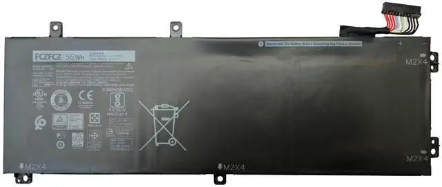 Main image of FCZFCZ H5H20 Battery Replacement for Dell XPS 15 7590 9550 9560 9570 Precision 5510 5520 5530 5540 Inspiron 15 7500 7501 7590 7591 Vostro 7500 7590 Series 6GPTY 62MJV M7R96 5D91C 56Wh 11.4V 3-Cells