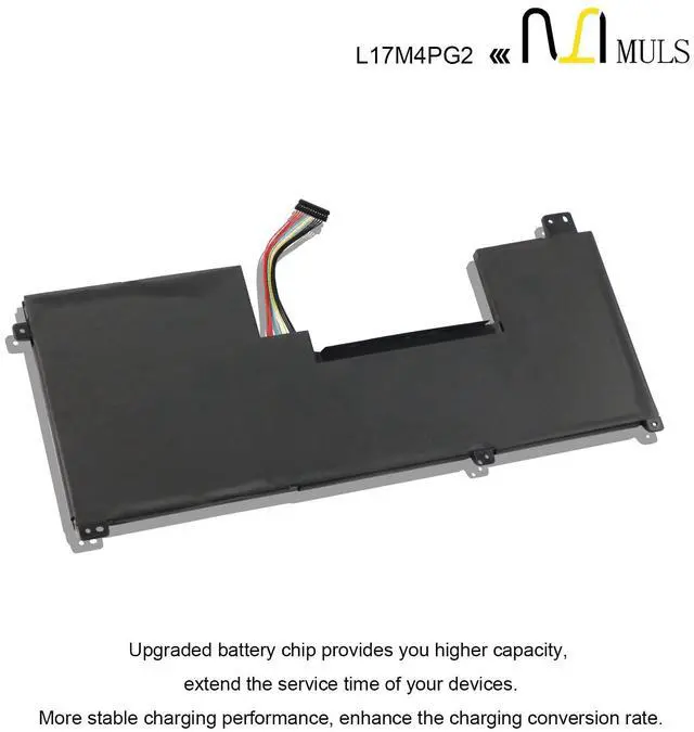 Alt view image 5 of 5 - MULS L17M4PG2 76Wh Laptop Battery Replacement for Lenovo Legion Y730-17 Y730-17ICH Y730-17ICHG Y740-17 Y740-17ICH Y740-17ICHG Y9000K Y9000K 2019SE L17C4PG2 L17L4PG2 L17S4PG2 4955MAH 4-Cell 15.36V