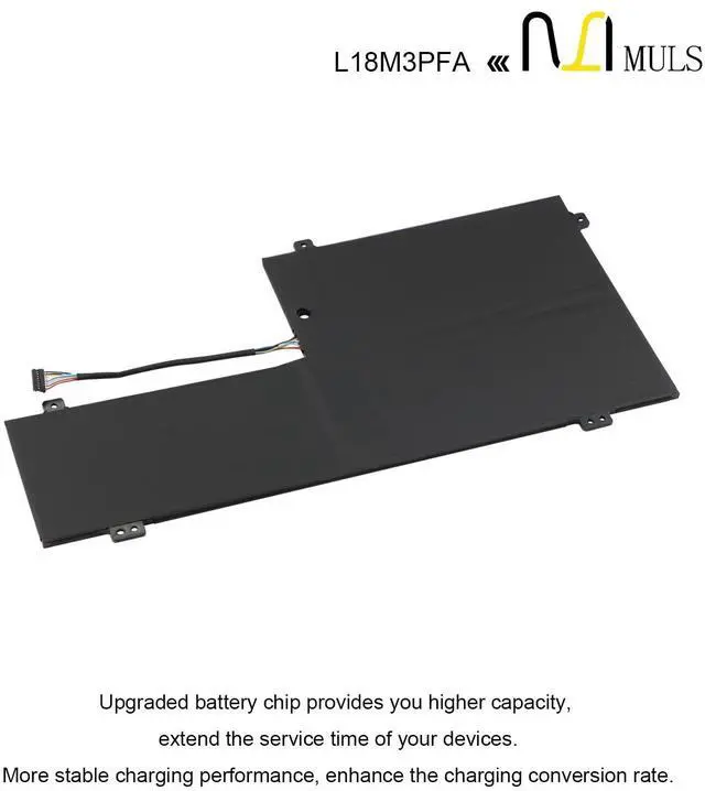 Alt view image 5 of 5 - MULS L18M3PFA Laptop Battery Replacement for Lenovo Yoga C740-15IML C740-15IML 81TD C740-15IML 81TD0040GE C740-15IML 81TD004GGE Series L18D3PF2 5B10T83739 5B10T83740 5B10W67402 5235mAh 60.3Wh