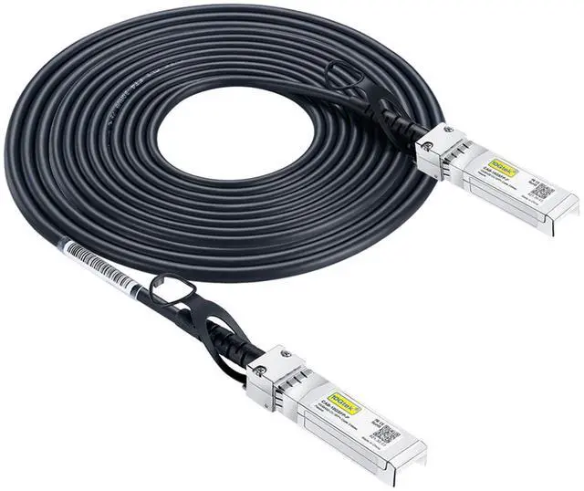 Main image of 10Gtek SFP+ DAC Twinax Cable - 10GBASE-CU Passive Direct Attach Copper SFP Cable for Cisco SFP-H10GB-CU5M, Ubiquiti UniFi UC-DAC-SFP+, Meraki, Fortinet, D-Link and More, 5-Meter(16.5ft)