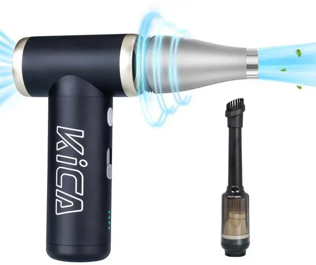 Main image of KiCA JetFan 2S Electric Air Duster with Vacuuming Accessory (Black)