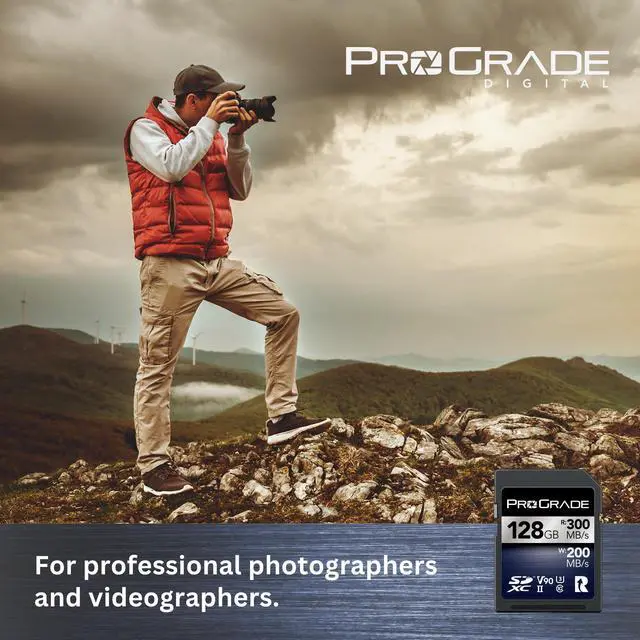 Alt view image 3 of 5 - ProGrade Digital SDXC UHS-II V90 Iridium Memory Card (128GB)