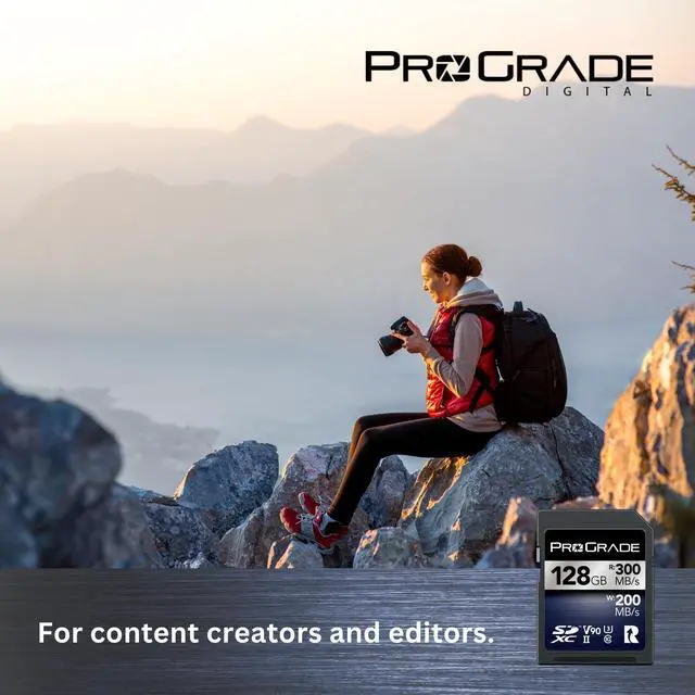 Alt view image 4 of 5 - ProGrade Digital SDXC UHS-II V90 Iridium Memory Card (128GB)