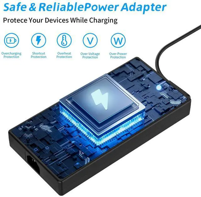 Alt view image 3 of 5 - 300W AC Charger Compatible with Lenovo Legion 7 7i 5i 5Pro R7000P R9000P R9000K Y9000K Y9000X Slim Tip Laptop Power Adapter Supply Cord