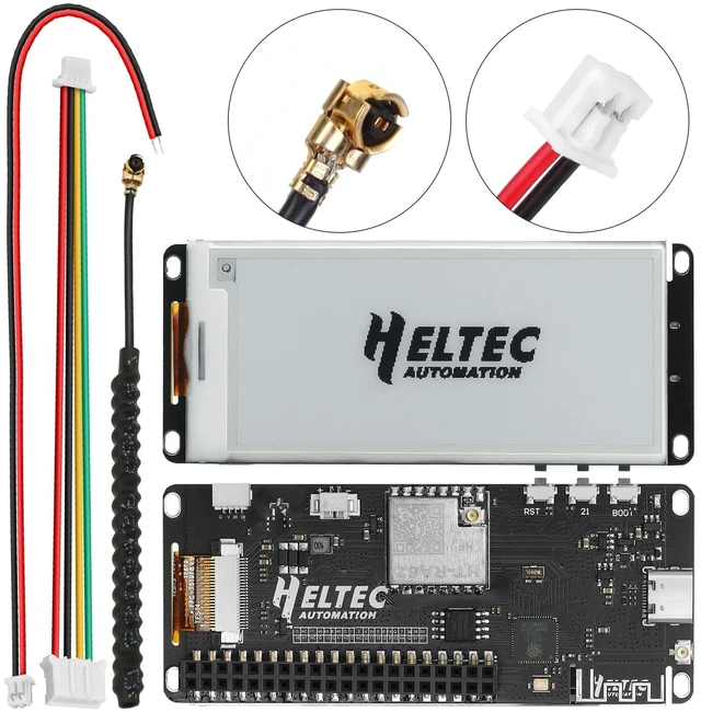Alt view image 2 of 5 - Vision Master E290 Development Board with 2.9" E-Ink Display Screen, SX1262 Chip BLE WiFi ESP32-S3R8 LoRa Module Compatible with Arduino PlatformIO Micpython Meshtastic Raspberry PI IoT902-928MH