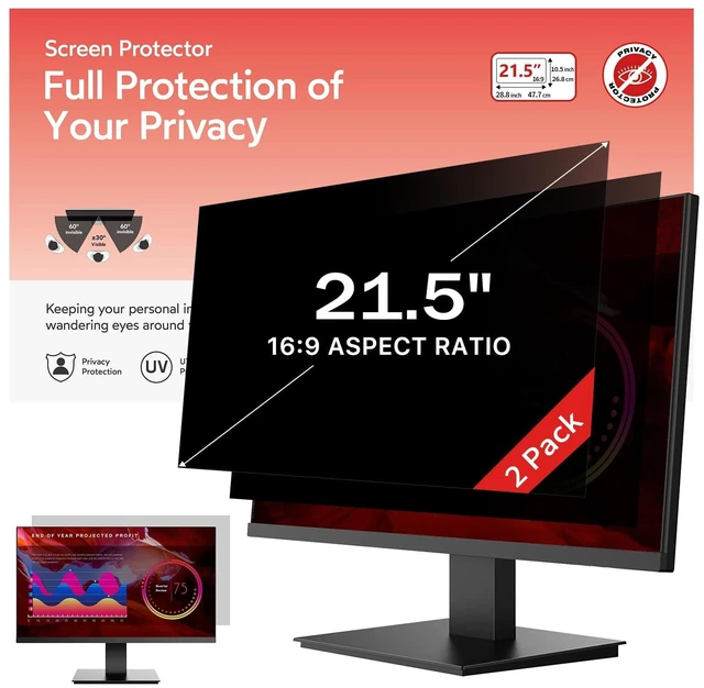 Main image of bersem 21.5 Inch Monitor Computer Privacy Screen Filter for 16:9 Ratio
