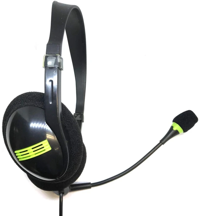 Alt view image 2 of 5 - TFD Supplies Wholesale Bulk 5 Pack Stereo USB Headphones with Microphone