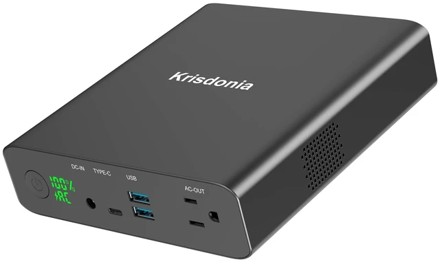Main image of Krisdonia Laptop Power Bank with AC Outlet 27000mAh TSA Approved