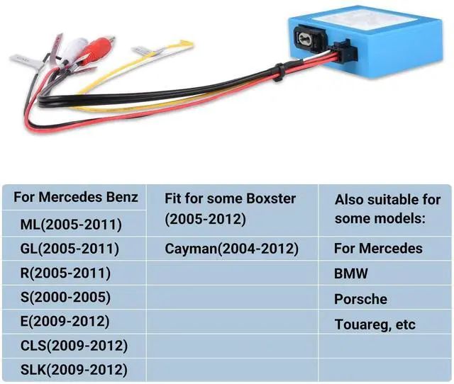 Alt view image 2 of 3 - EKAT Fiber Optic Decoder for Mercedes Benz ML/GL/R/S/CLS/SLK/Cayenne/Touareg
