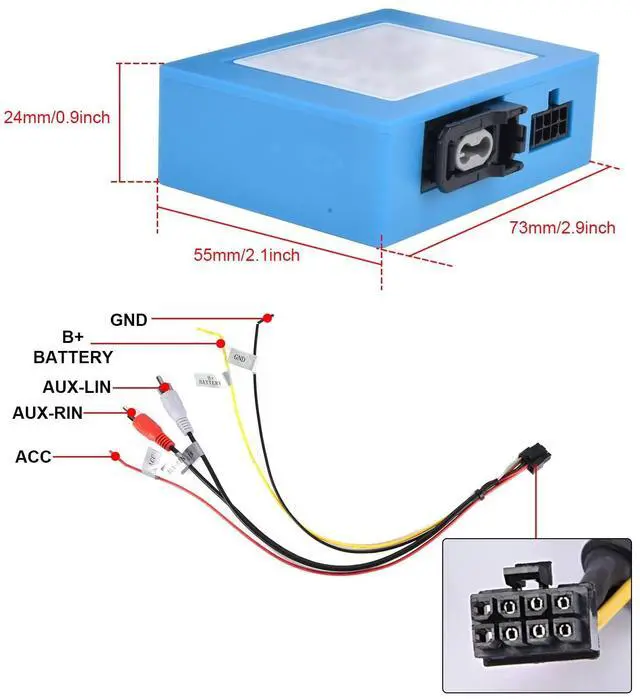 Alt view image 3 of 3 - EKAT Fiber Optic Decoder for Mercedes Benz ML/GL/R/S/CLS/SLK/Cayenne/Touareg