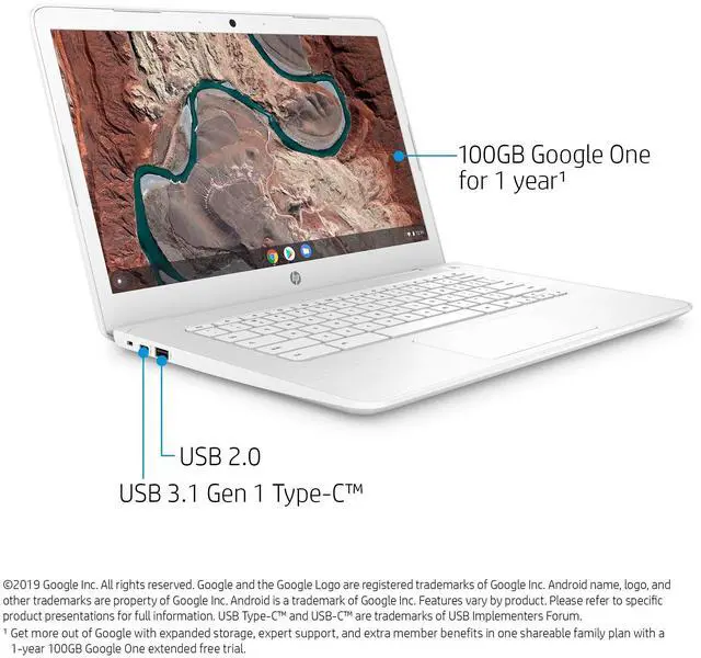 HP Chromebook 14-inch Laptop - Thumbnail 3