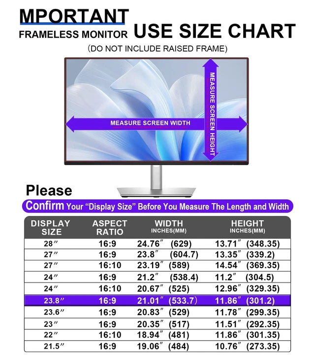 Alt view image 3 of 5 - FILMEXT 2 Pack 23.8 inch Computer Privacy Screen Filter