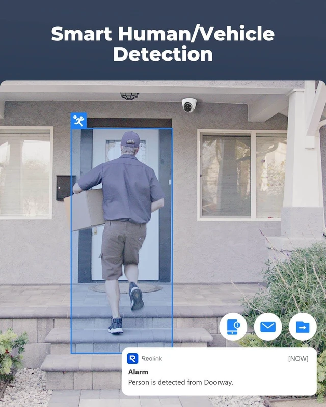 Alt view image 4 of 5 - REOLINK RLC-1224A 12MP Dome Outdoor PoE Camera for Home Security