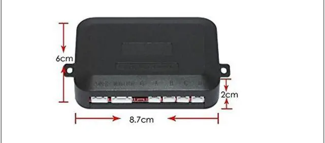 Alt view image 4 of 5 - Frostory Car Reverse Backup Parking Sensor Radar System, Buzzer Beeps, Detection Distance:30~150CM, Waterproof Sensors (22mm Diameter 2.3M Cable) 4 Packs X60D (White)