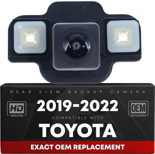 Main image of Rear View Backup Camera, Reverse Park Assist - Compatible with 2019-2022 Toyota RAV4 Hybrid, 2021 RAV4 Prime, 2022 Toyota Corolla Cross - OEM 867900R120, 8679042120, 867900A010, TO1960183