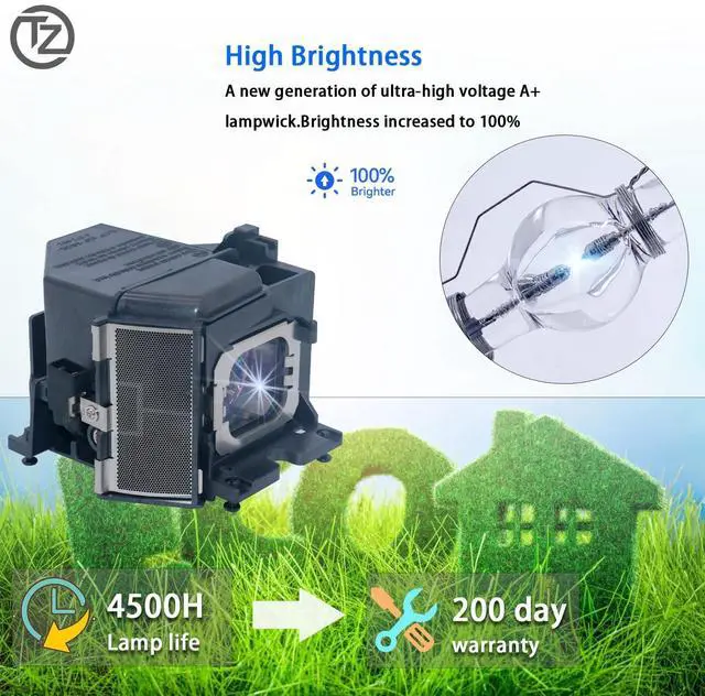 Alt view image 2 of 5 - TZRSQL Original LMP-H280 Replacement Projector Lamp Bulb for Sony VPL-VW365ES VPL-VW520ES VPL-VW550ES VPL-VW665ES VPL-VW675ES VPL-VW55ES VPL-VW570ES VPL-VW695ES with Housing