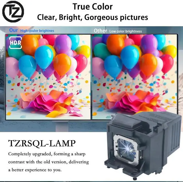 Alt view image 3 of 5 - TZRSQL Original LMP-H280 Replacement Projector Lamp Bulb for Sony VPL-VW365ES VPL-VW520ES VPL-VW550ES VPL-VW665ES VPL-VW675ES VPL-VW55ES VPL-VW570ES VPL-VW695ES with Housing