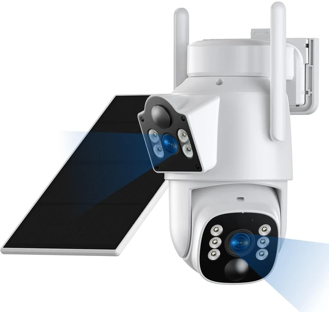 Main image of Solar Security Cameras Wireless Outdoor, Dual-Lens Security Camera