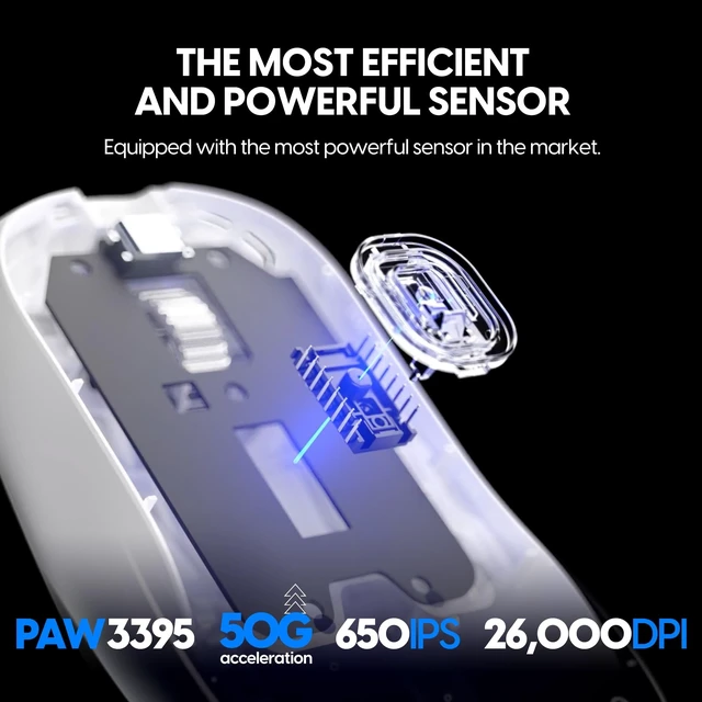 Alt view image 5 of 5 - Pulsar Gaming Gears X2H ES Wireless Gaming Mouse, Medium, White