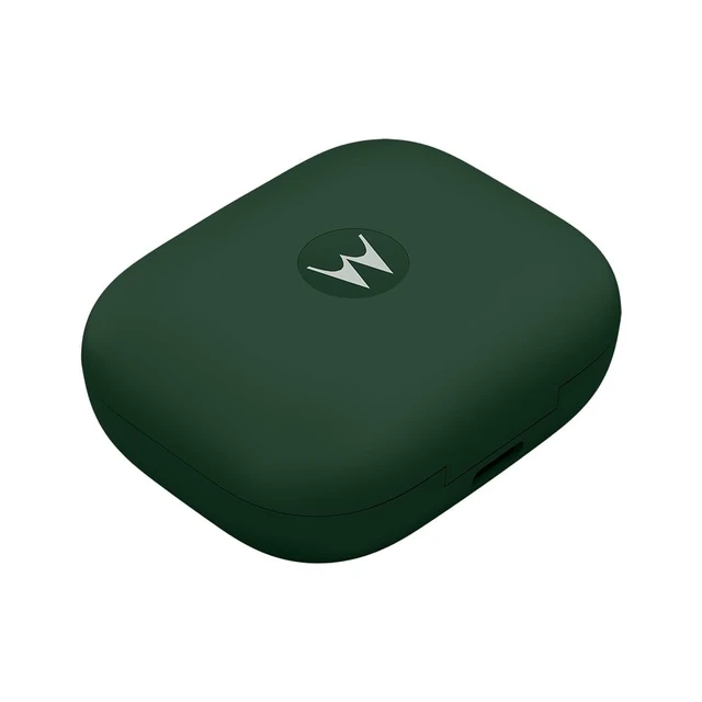 Alt view image 2 of 5 - Motorola Moto Buds Bass XT2443-1 Dynamic ANC, Triple Microphone Array, Bluetooth 5.3, IP54 Water & Dust Resistant, Dolby Atmos Audio - (Posy Green)