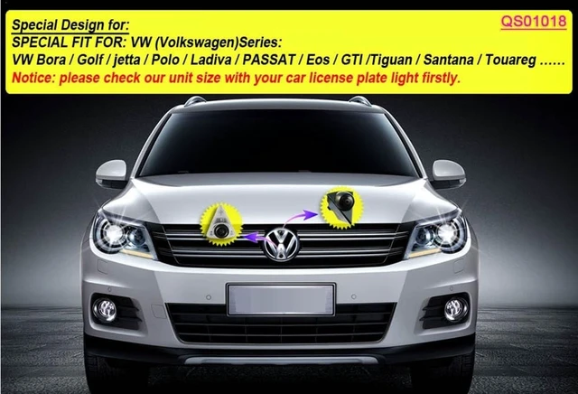 Alt view image 2 of 5 - Super HD Car Front Camera with Built-in Logo Night Vision Replacement for VW Passat Jetta Logo Front View Car Camera VW Bora Golf Jetta Polo LAVIDA Passat EOS GTI TIGUAN