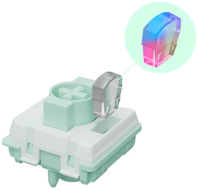 Alt view image 4 of 5 - GATERON Low-Profile Magnetic Jade Pro Keyboard Switches, Linear Factory Pre-lubed Permanent Magnet Freely Setting Pre-Travel Key Switches for NuPhy Air60/75 HE Magnetic Gaming Keyboard(90PCS)