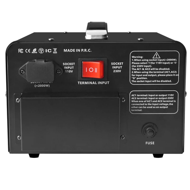 Alt view image 2 of 5 - Cantonape 5000W Voltage Converter Transformer - Heavy Duty Step Up/Down